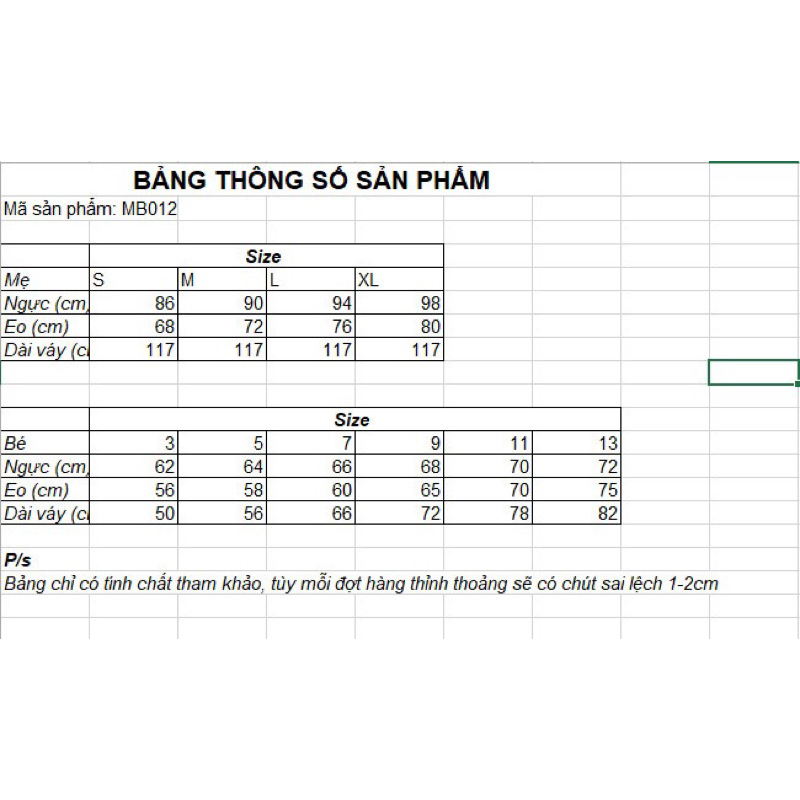 Đầm đôi mẹ bé thêu hoa full size 10 - 65kg hàng thiết kế 2 lớp