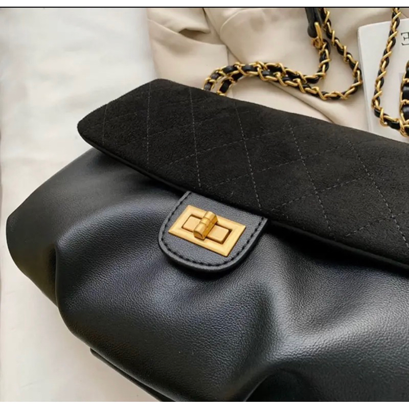 Túi Xách tote Đeo Vai / Đeo Chéo Phối Dây Xích Thời Trang 2023 Dành Cho Nữ