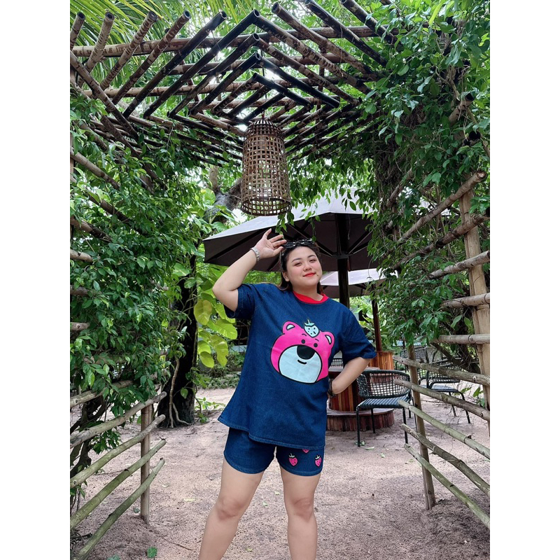 𝐒𝐞𝐭 𝐉𝐞𝐚𝐧 𝐂𝐨̂̉ 𝐓𝐫𝐨̀𝐧 𝐆𝐚̂́𝐮 𝐃𝐚̂𝐮 Bigsize Yến Ngọc ( 55kg -90kg )
