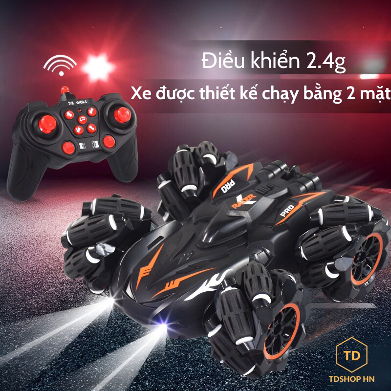 Ô tô điều khiển từ xa 2,4G, ô tô điều khiển xoay tròn 360, đk siêu nhạy pin có sạc, Nhựa ABS siêu chắc chắn- Hàng Có Sẵn