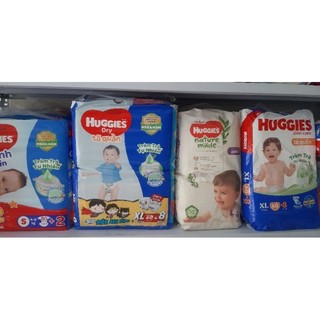 Bỉm/ tã dán quần huggies size m74/ m76/l68/xl62/xxl56