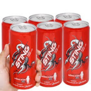 [hỏa tốc] lốc 6 lon sting dâu 330ml