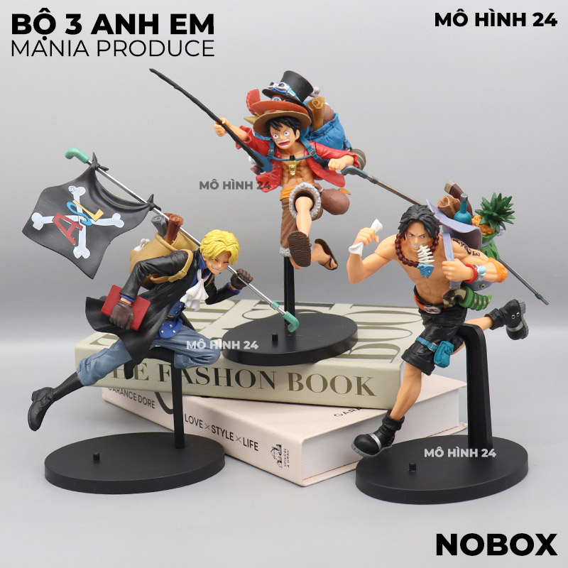 Bộ 3 anh em mô hình Mania Produce one piece luffy sabo ace thám hiểm ba anh em three brothers one piece figure