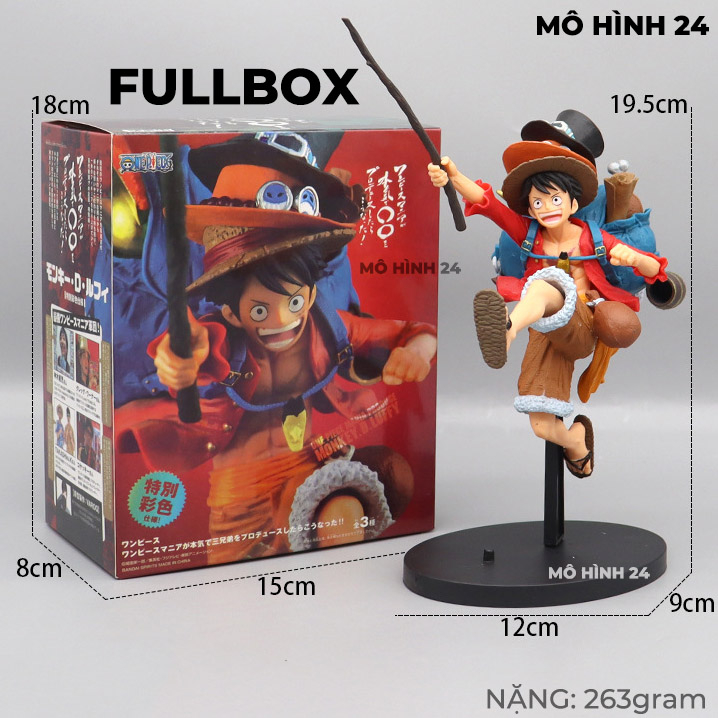 Bộ 3 anh em mô hình Mania Produce one piece luffy sabo ace thám hiểm ba anh em three brothers one piece figure