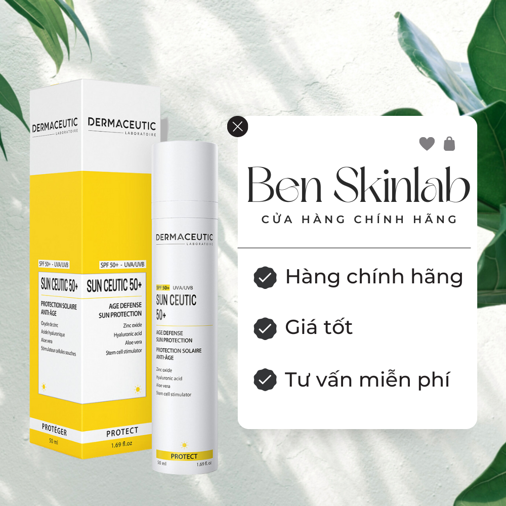 [Hàng công ty] Dermaceutic Sun Ceutic SPF50+ – Kem chống nắng ngăn ngừa lão hóa – 50ml - Ben Skinlab