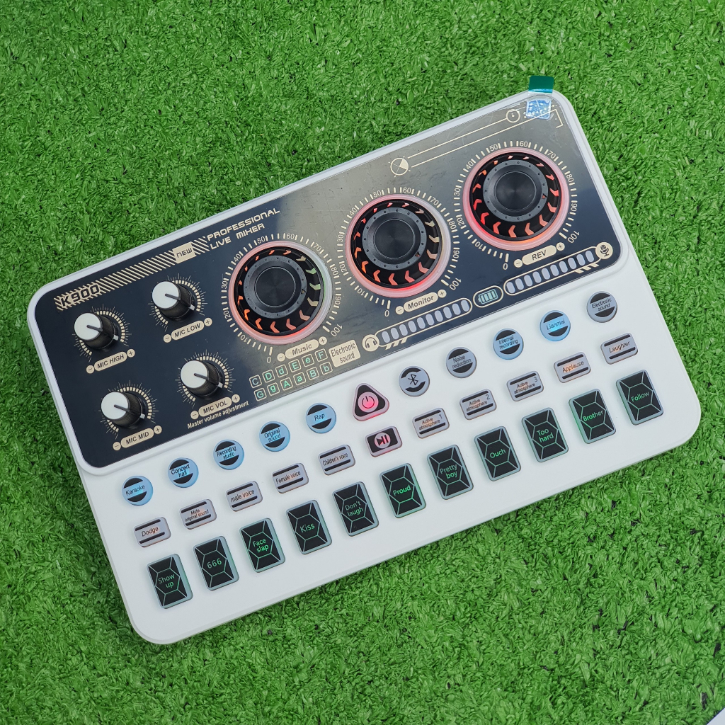 Full Combo thu chuyên nghiệp, Livestream Chuyên nghiệp Karaoke Sound Card K900 Và Micro Thu Âm BM900 đủ phụ  kiện