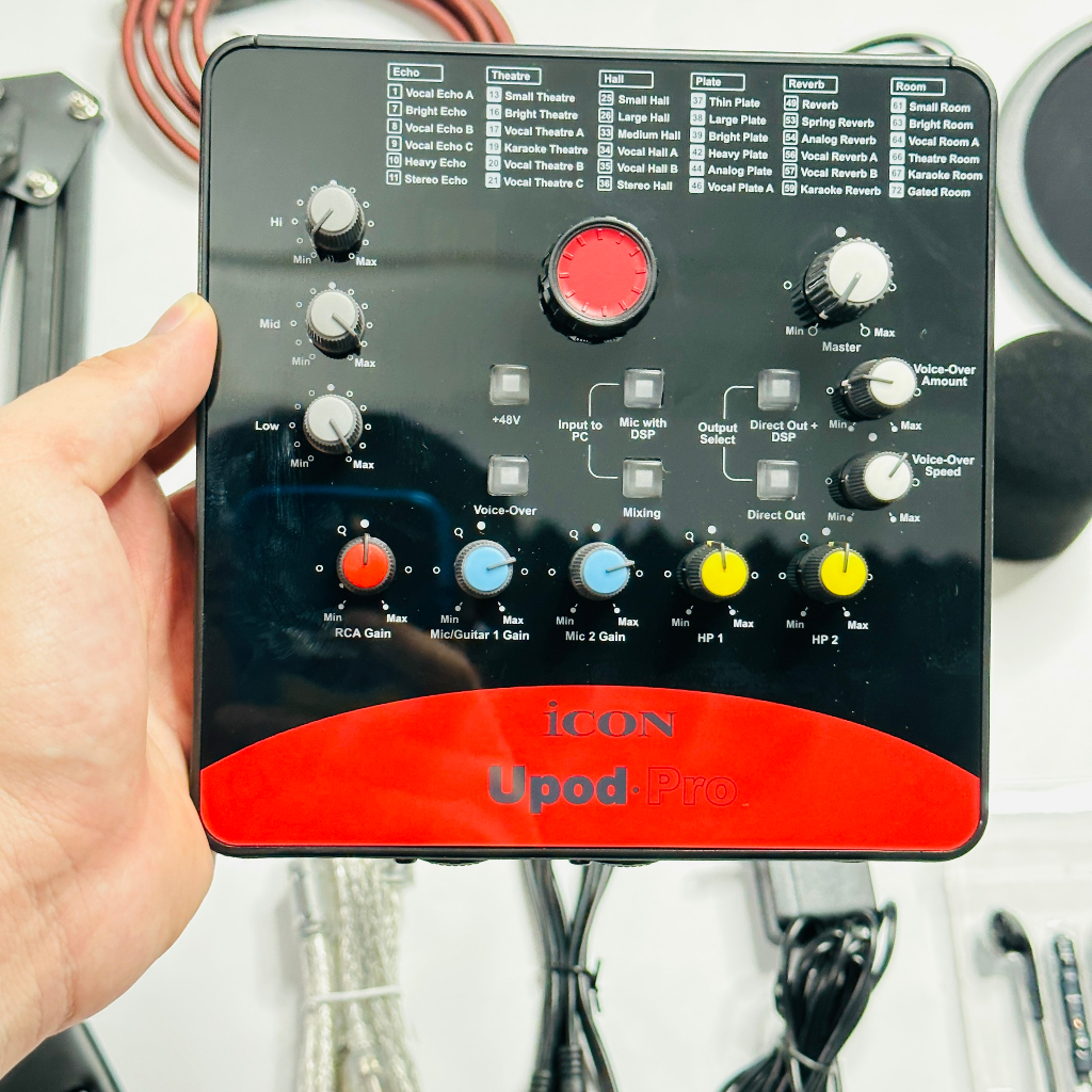 Micro Thu Âm Chuyên Nghiệp - Combo Bộ Thu Âm Livestream Takstar PC-K200 + Soundcard Icon Upod-Pro Chuyên Nghiệp, Cực Hay