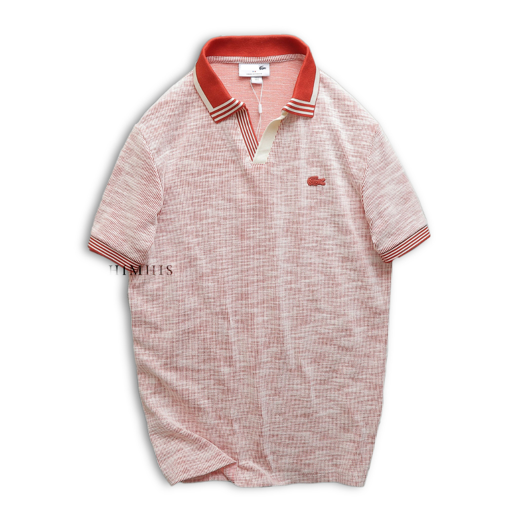 Áo thun Polo nam cổ bẻ phối viền vải Cotton dệt kim chính phẩm xuất khẩu - LC300