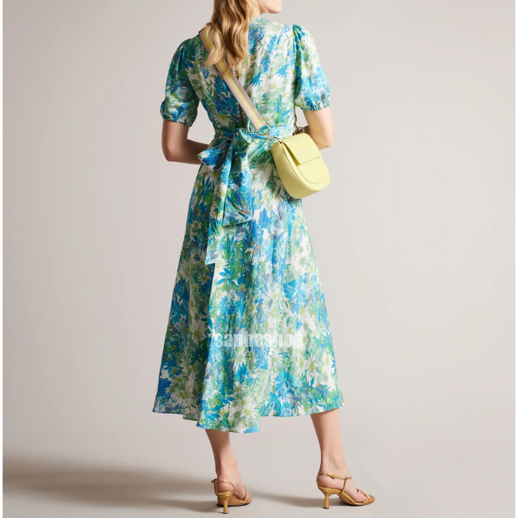 ĐẦM T3D FLORAL PUFF SLEEVE