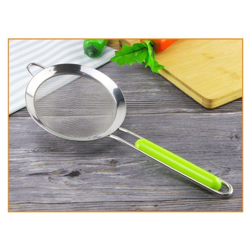 Rây Lọc Cháo Cho Bé, Rây Lọc Inox Cán Xanh Rây Đồ Ăn Dặm Cho Bé Siêu Mịn Hàng Loại 1