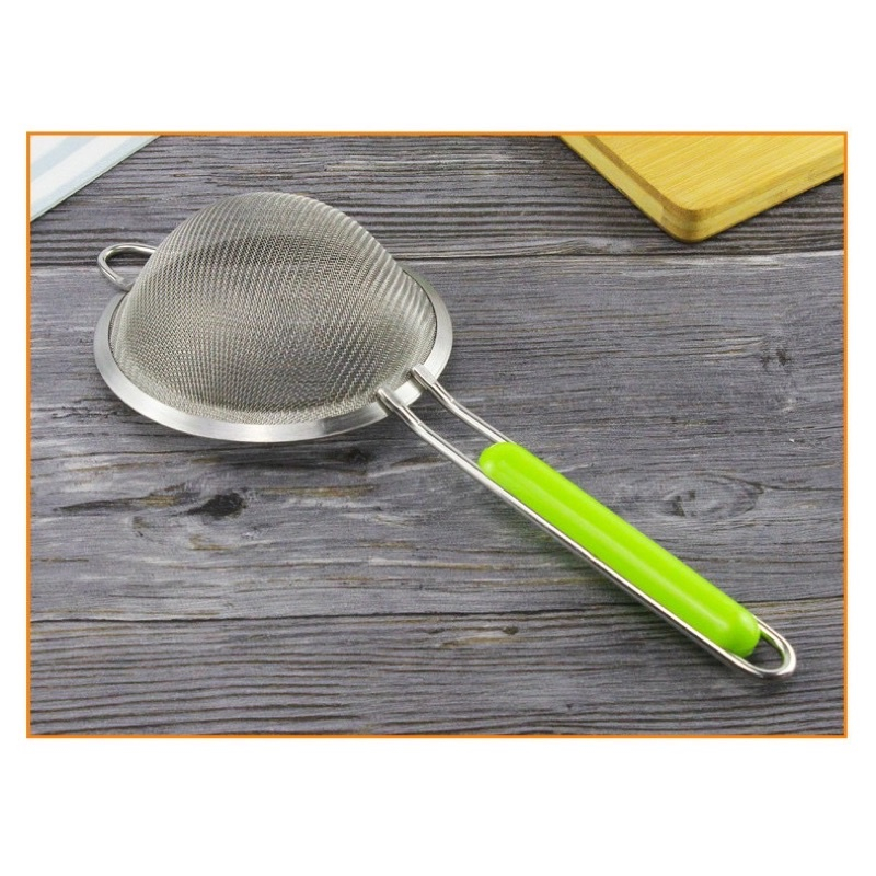 Rây Lọc Cháo Cho Bé, Rây Lọc Inox Cán Xanh Rây Đồ Ăn Dặm Cho Bé Siêu Mịn Hàng Loại 1