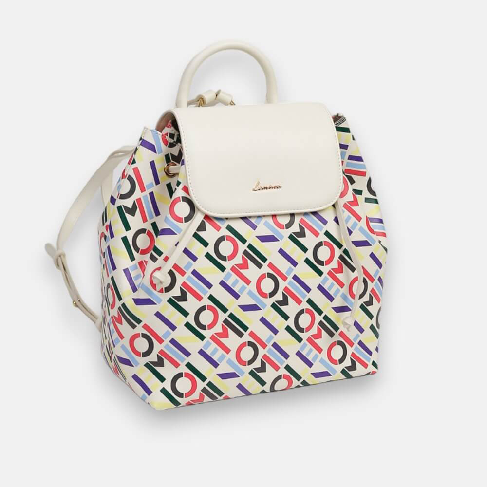 Balo Lemino Monogram Multicolor Có Dây Rút LE22905