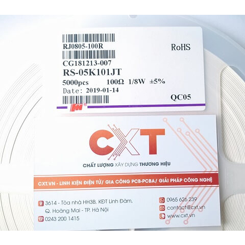 Điện trở 100R 0805 (5%) (50c)