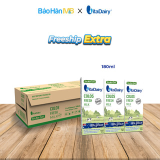 Sữa Non Tươi Colos Fresh chính hãng Vitadairy 180ml [ Thùng X 24 Hộp ] { Date luôn mới ]