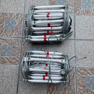 Thang cứu hỏa 15m - Thang dây chống cháy cáp thép 15m