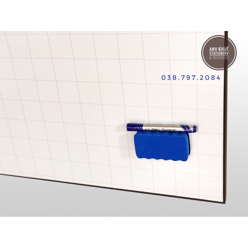 Bảng từ viết bút lông treo tường Tặng bút lông bông lau nam châm bảng