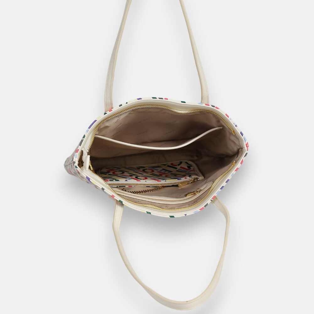 Túi Xách Nữ Lemino Monogram Multicolor Kèm Ví Nhỏ Mới LE22906