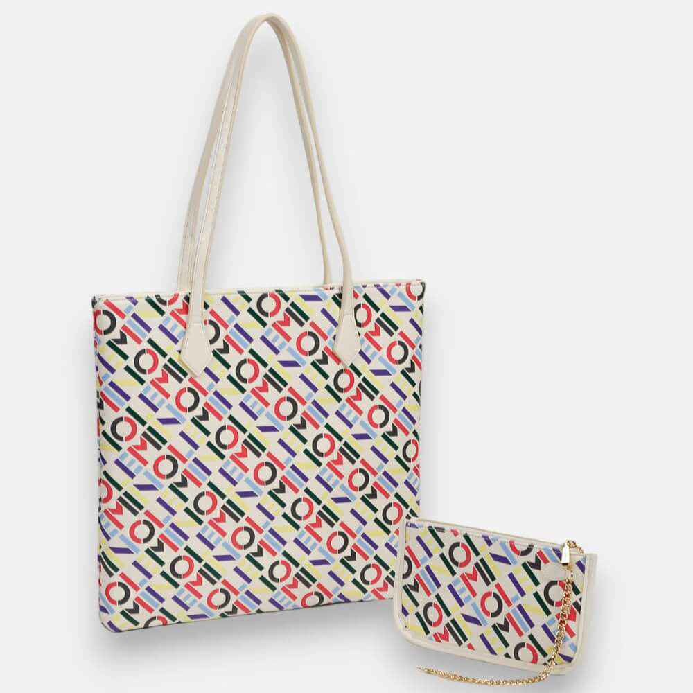 Túi Xách Nữ Lemino Monogram Multicolor Kèm Ví Nhỏ Mới LE22906