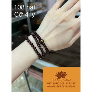 Tràng 108 hạt gỗ vòng cuốn tay, đeo cổ - tụng kinh, niệm phật
