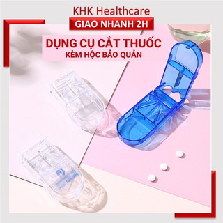 Dụng cụ cắt thuoc viên nén chính xác kèm hộp đựng tiện dụng