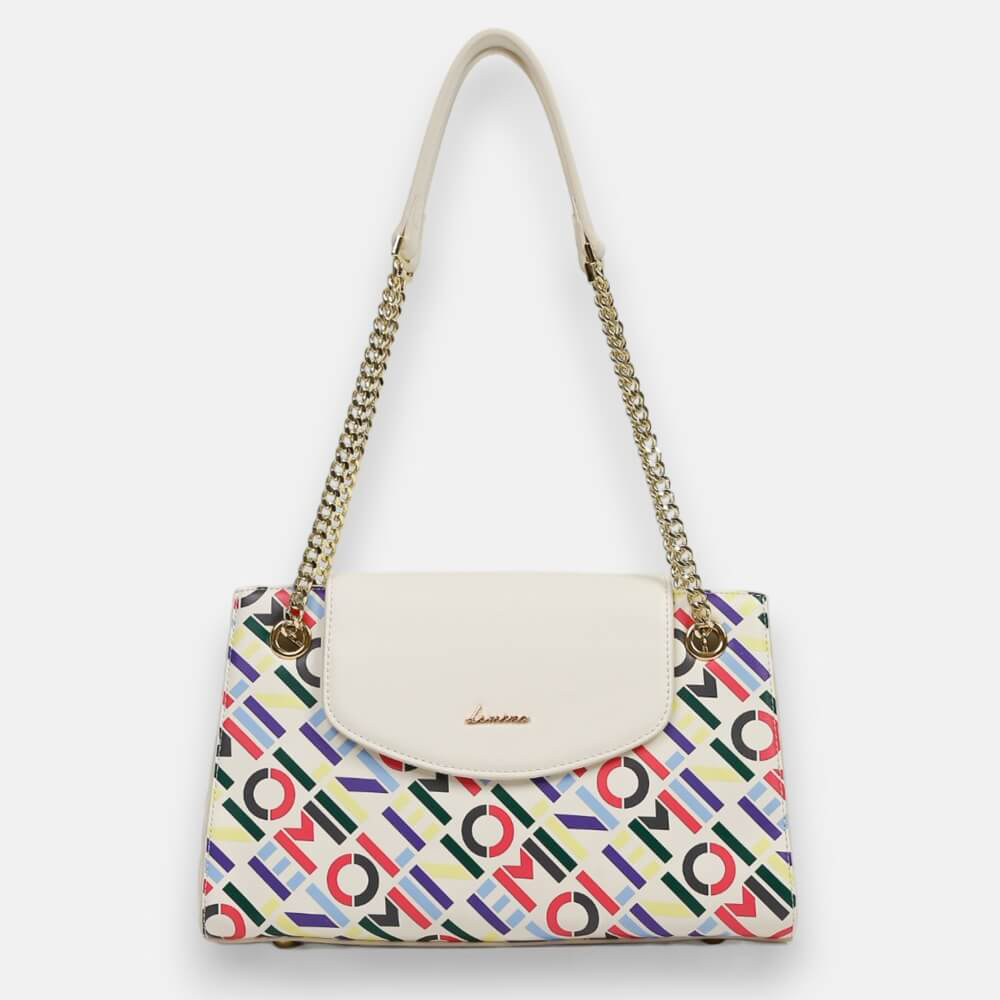 Túi Xách Nữ Lemino Monogram Multicolor Dây Đeo Phối Xích Trẻ Trung LE22907