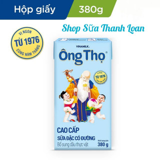 Combo 4 lon sữa đặc có đường ông thọ chữ xanh - hg 380g.