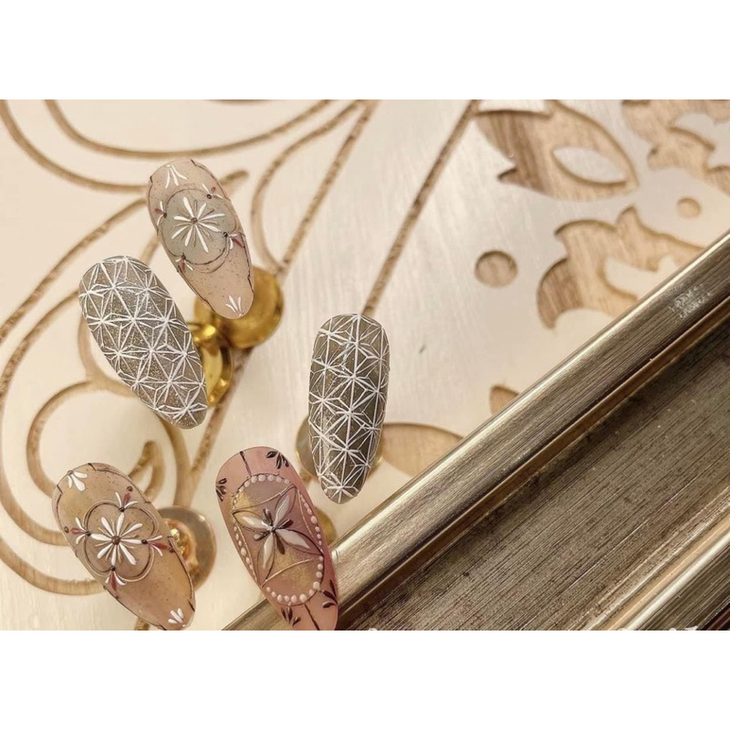 Set cọ 9 cây nâu