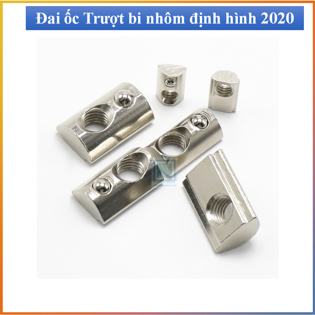 Đai ốc Trượt bi nhôm định hình 2020