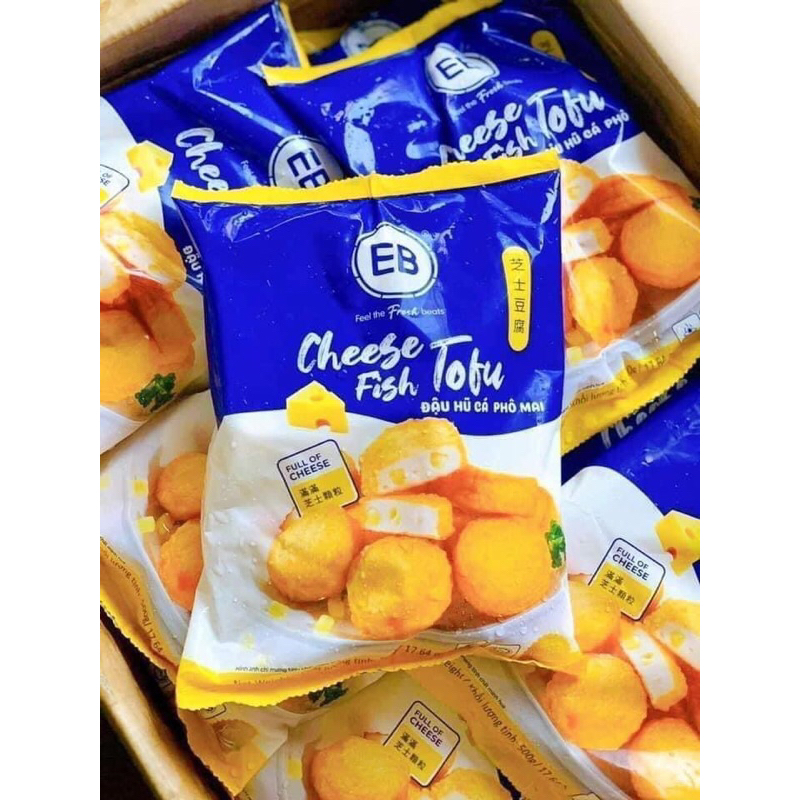 Đậu hũ phô mai 500g, đậu hũ phô mai EB, chiên, thả lảu, loại ngon nhất