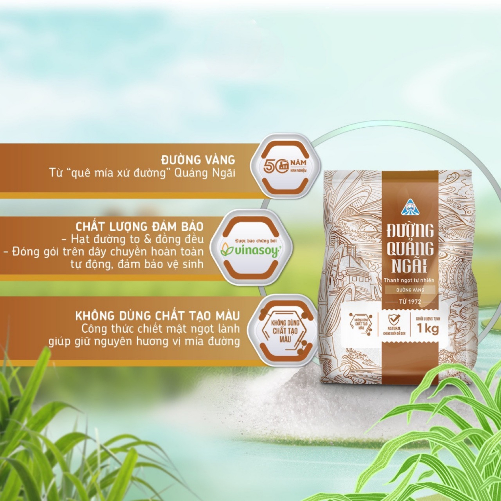Đường vàng Đường Quảng Ngãi 1kg