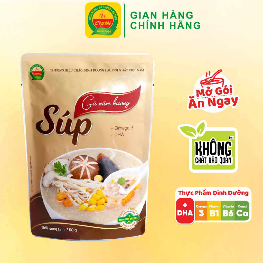 Súp Gà Nấm Hương Thương Hiệu Cây Thị