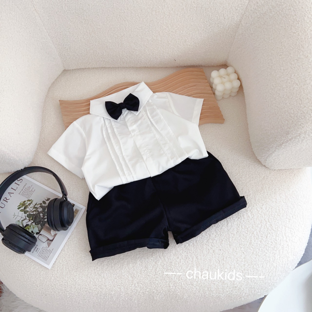 SET BỘ SƠ MI BÉ TRAI BẢNH BAO 8-18KG