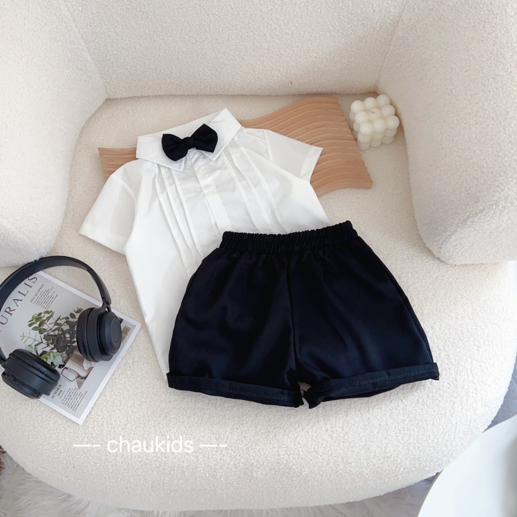 SET BỘ SƠ MI BÉ TRAI BẢNH BAO 8-18KG