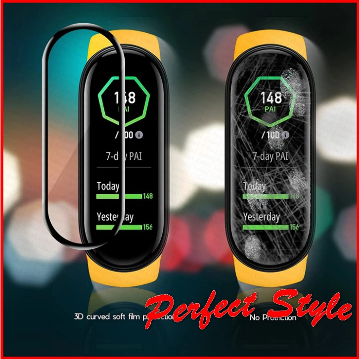 Miếng dán 3D Full màn Xiaomi Miband 8 M iband 8 MiBand 4/5/6/7 chống xước bảo vệ màn hình đồng hồ thông minh