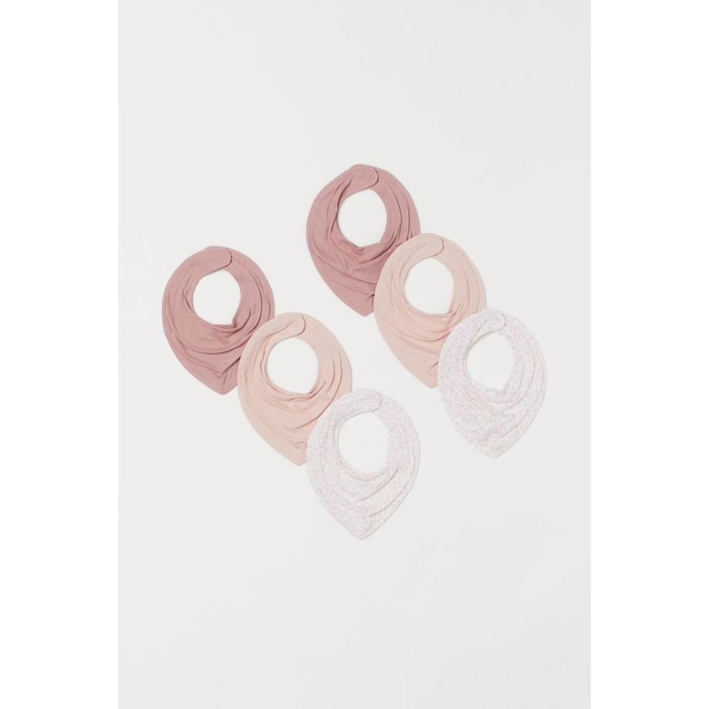 Tách set 3 yếm hồng hoa HM H&M _hàng chính hãng Mỹ