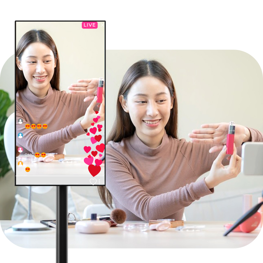 TOMKO GOWITHME, Màn hình di động thông minh TOMKO 22 inch, dùng hát karaoke, làm quà tặng, thiết bị livestream, yoga