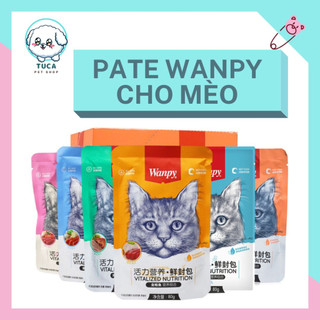 Pate cho mèo - pate wanpy nhiều vị cho mèo 80gr - tuca pet shop