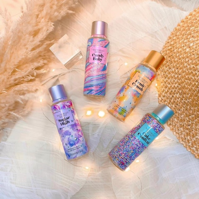 Xịt thơm body mist Victoria's secret bảng mùi Baby Sweet kẹo ngọt