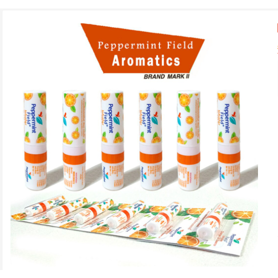 Hít Thông Mũi 2in1 Peppermint Field  Thái Lan màu cam