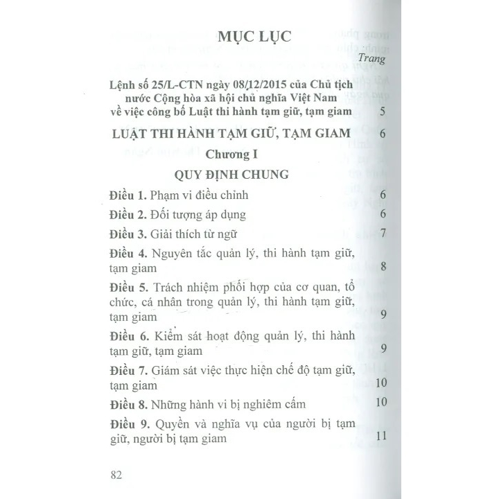 Sách - Luật Thi Hành Tạm Giữ, Tạm Giam tái bản 2023