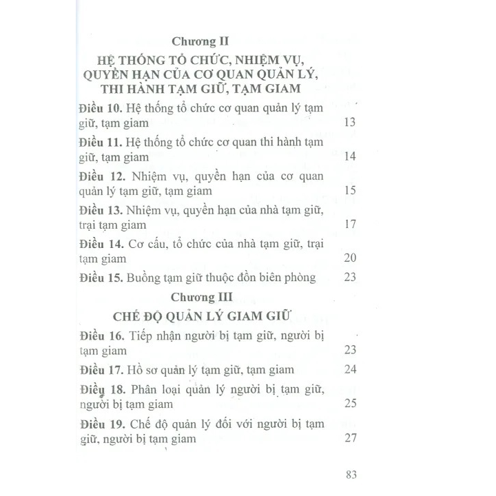 Sách - Luật Thi Hành Tạm Giữ, Tạm Giam tái bản 2023