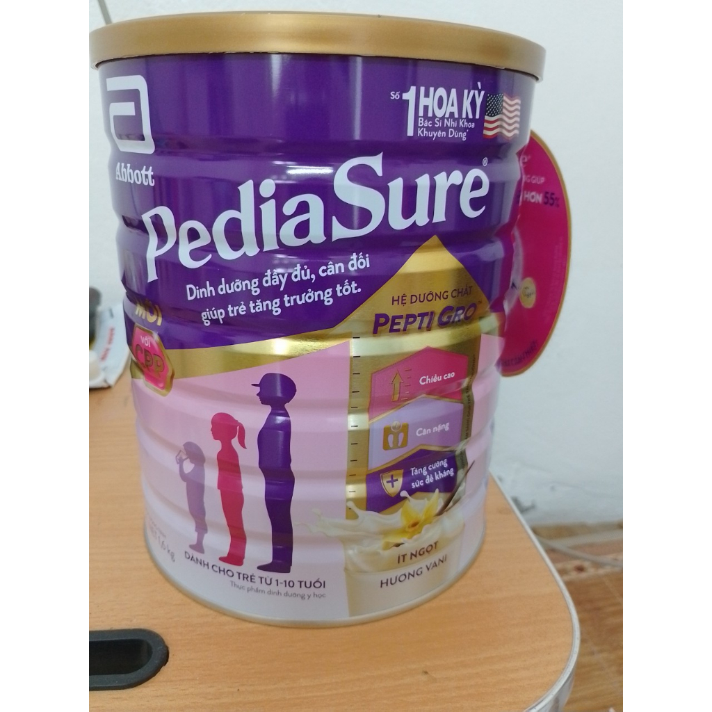 Combo 3 hoặc 4 lon sữa Pediasure 1,6 kg