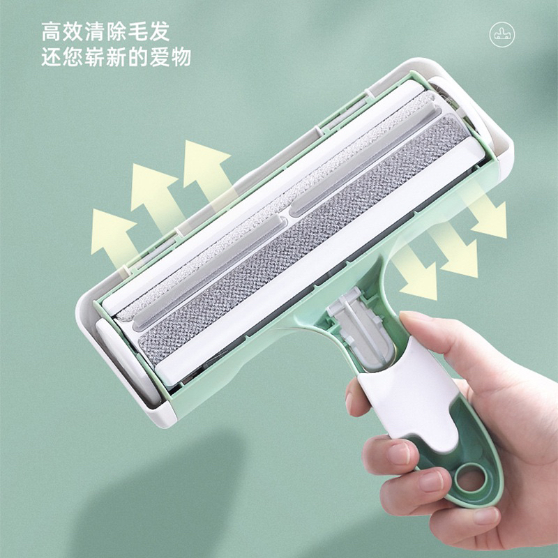 Cây lăn lông tĩnh điện hút sạch lông chó mèo trên bề mặt vải