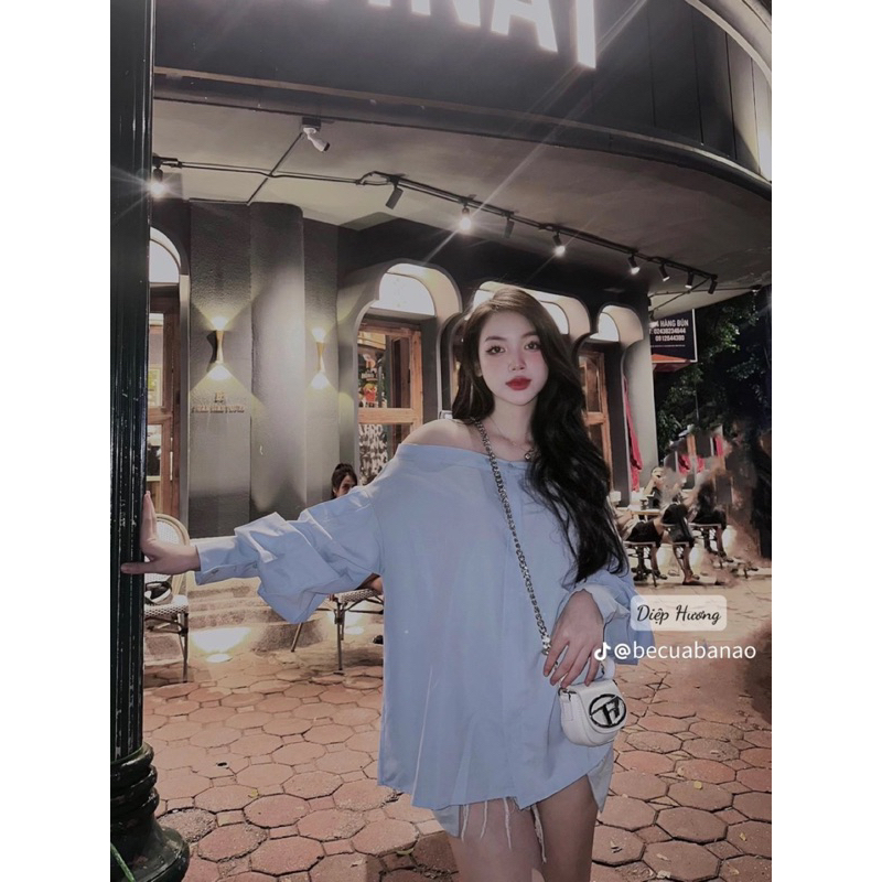 Áo sơ mi trễ vai hot dã man TTA866