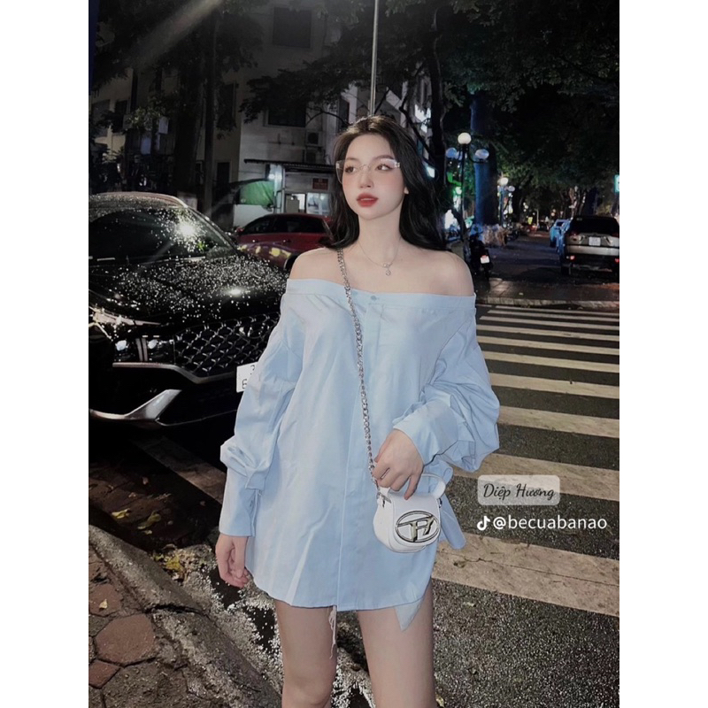 Áo sơ mi trễ vai hot dã man TTA866
