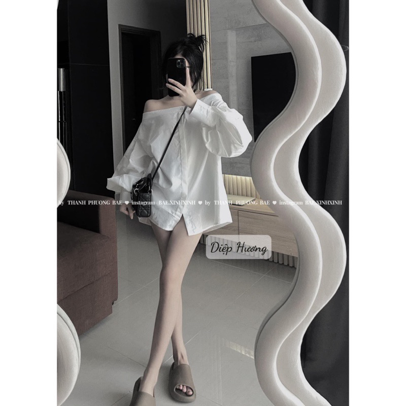 Áo sơ mi trễ vai hot dã man TTA866