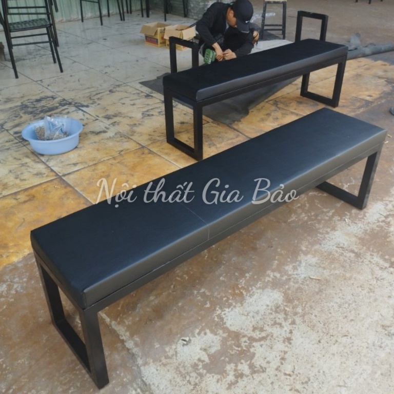 Sofa Chân sắt, Nệm Vuông cạnh dày 5P