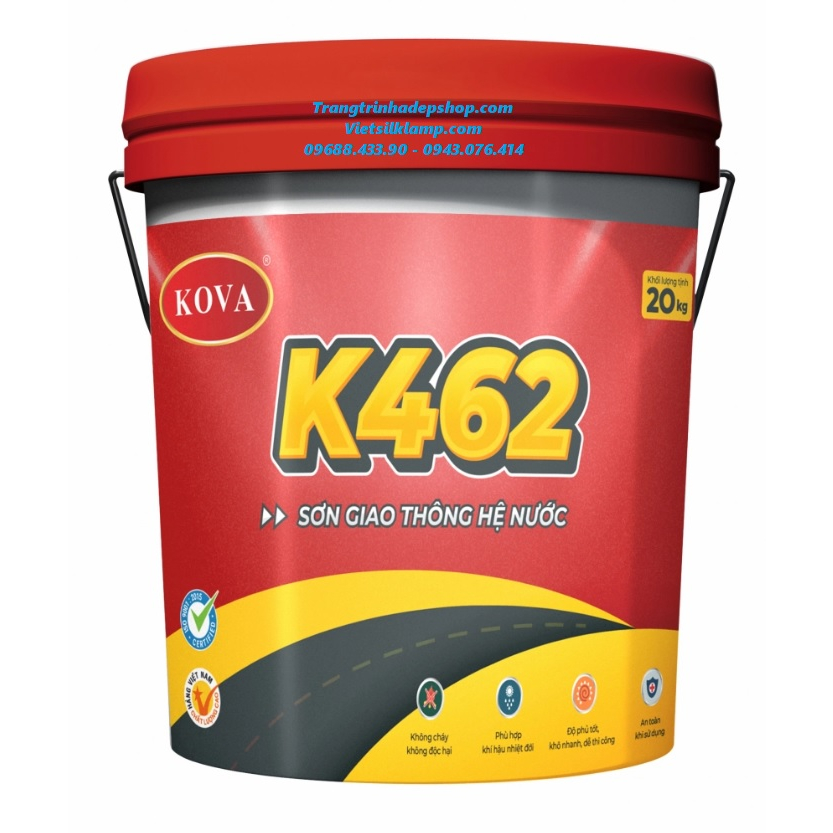 Sơn kẻ vạch - Sơn giao thông hệ nước Kova K462 (1kg)