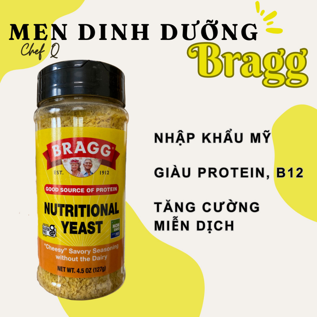 MEN DINH DƯỠNG NUTRITIONAL YEAST 127g - BRAGG MĨ