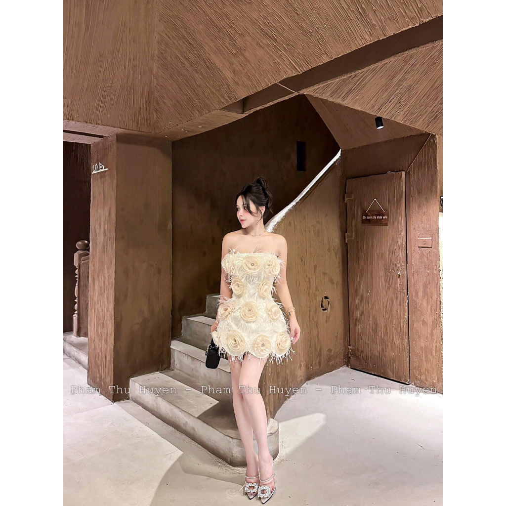 VÁY QUÂY HOA LÔNG